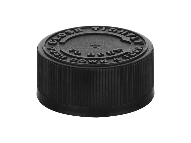 22/400 Black Child Resistant Caps